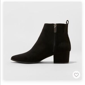 Microsuede Black Ankle Booties. Very gently used.